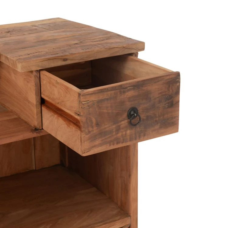 Bar en bois rangements multiples