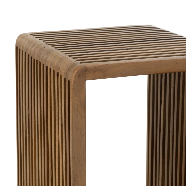 Meuble console gigogne cubique en teck lot de 2