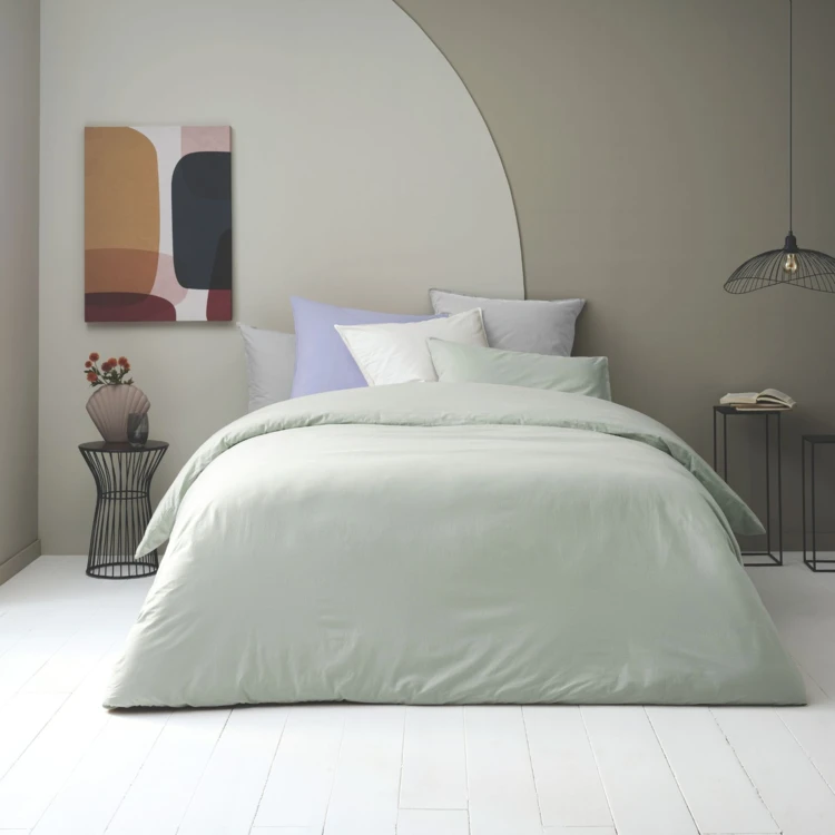 Housse de couette coton Lavé Oekotex
