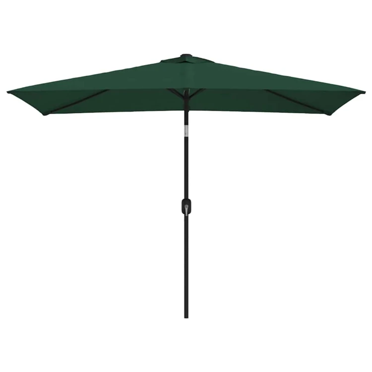 Parasol d'extérieur rectangulaire inclinable