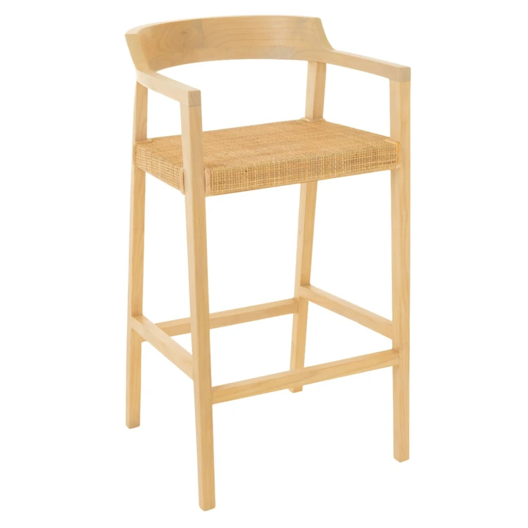 Chaise de bar en teck