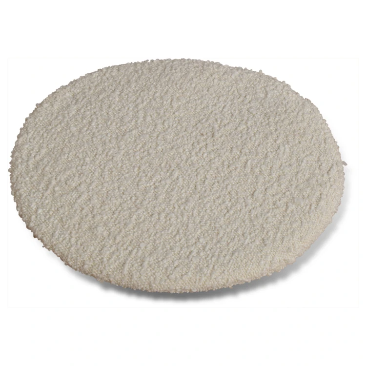 Rundes Stuhlkissen aus Bouclé-Stoff