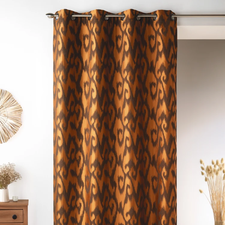 Cortina en Jacquard con Estampados Barrocos