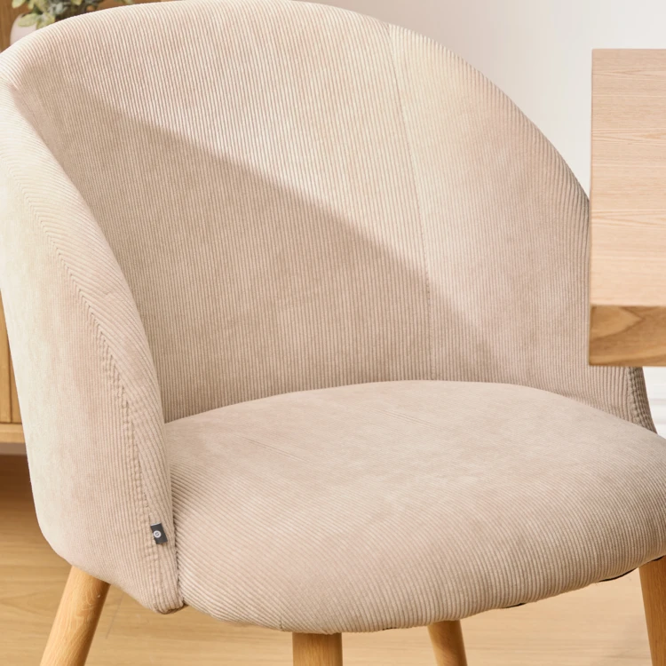 Silla de comedor tapizada