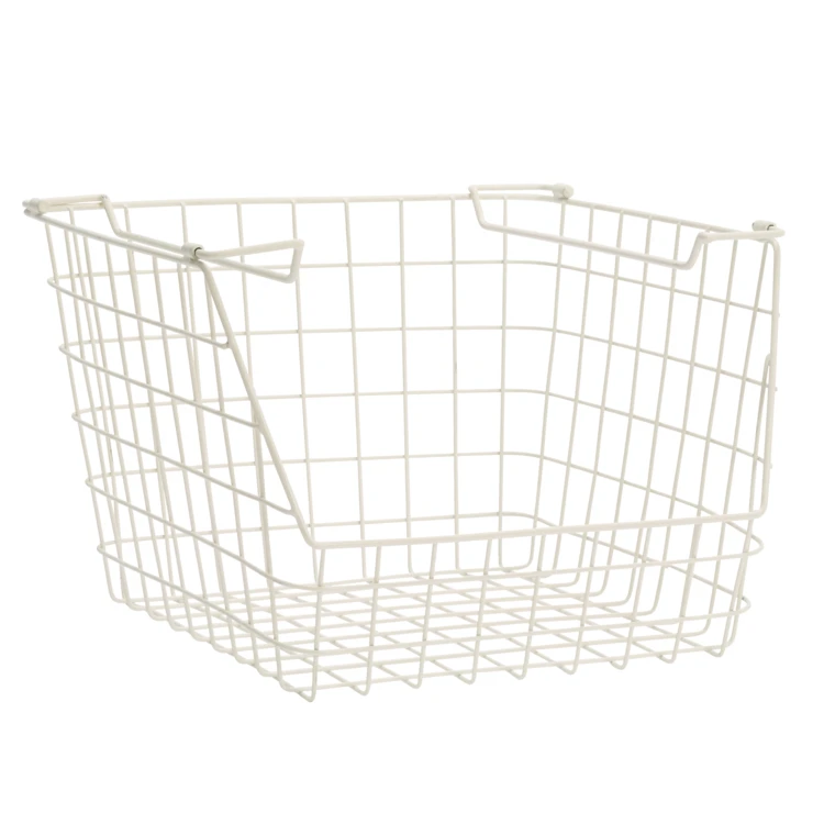 Cesta apilable de alambre para guardar cosas
