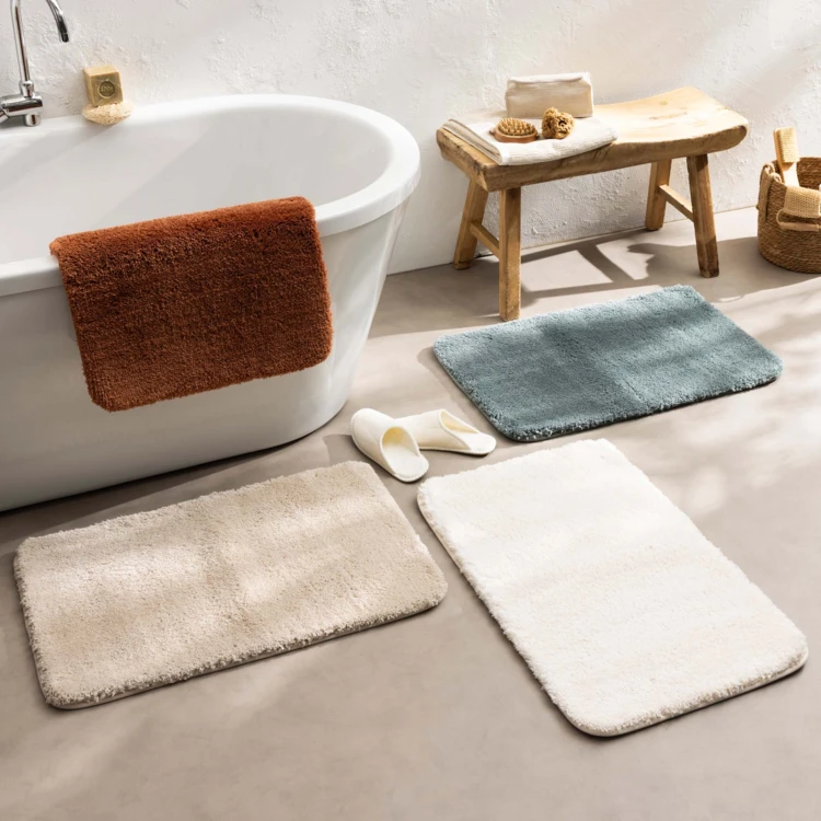 Tapis de bain antidérapant en microfibre