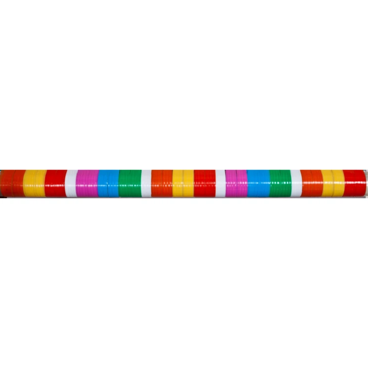 Rideau de porte à lanières colorées