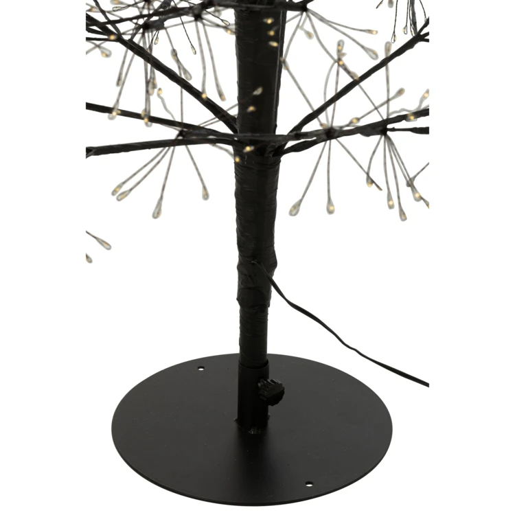 ARBRE LED LUMIÈRES BLANC CHAUD FER NOIR EXTRA LARGE