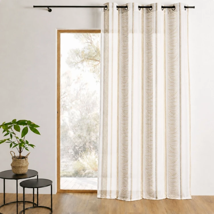 Fantasievolle organza met verticale strepen