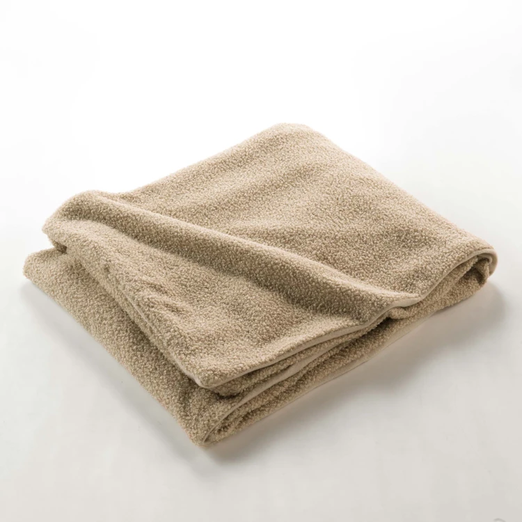Plaid Wooly Bouclette Unie