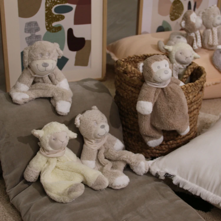 Doudou ours beige