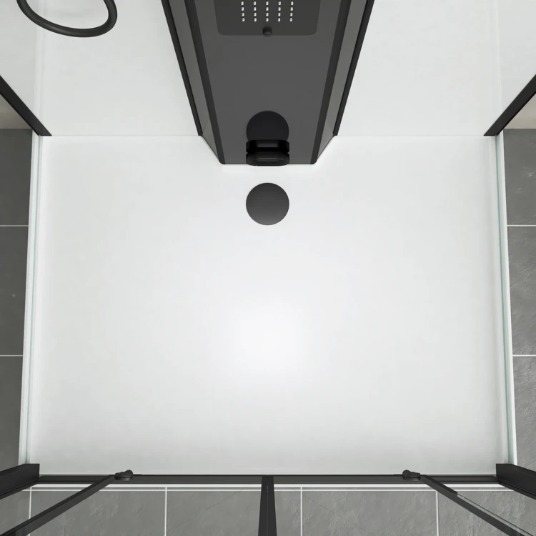 Cabine de douche hammam rectangulaire avec hydromassage