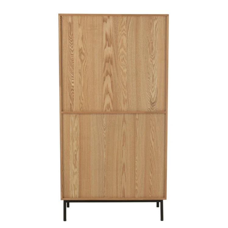 Meuble salon en bois rangements multiples