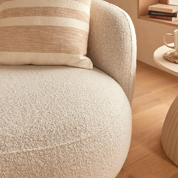 Festes 2-Sitzer-Sofa in organischem Design