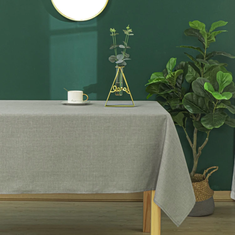 Flecken- und knitterfreie Tischdecke mit Melange-Effekt