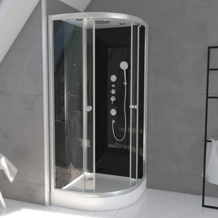 Cabine de douche arrondie