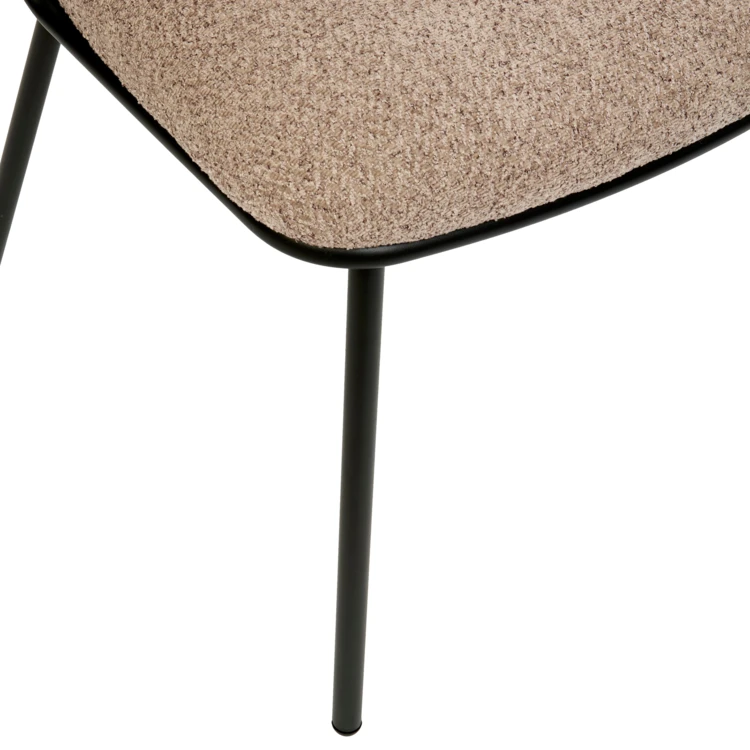Sillón de comedor de chenilla