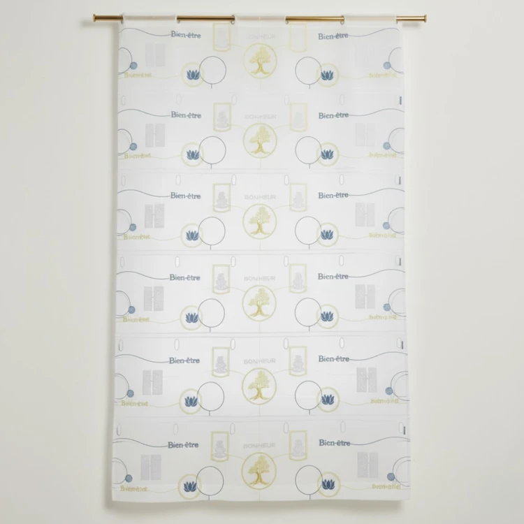 Modulable léger et brodé "Zen attitude"