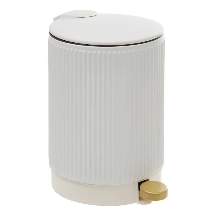Poubelle de salle de bain à pédale avec fermeture soft close