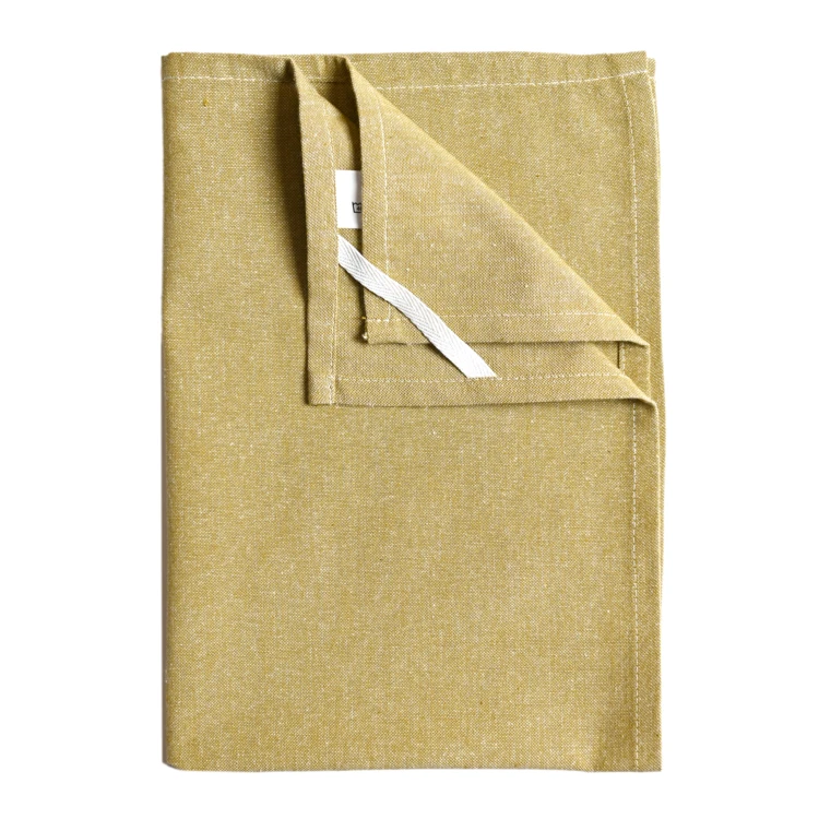 Torchon de cuisine en coton uni aspect tissé