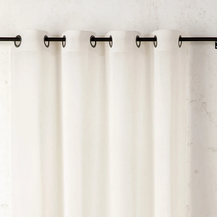 Voilage en polycoton chiné