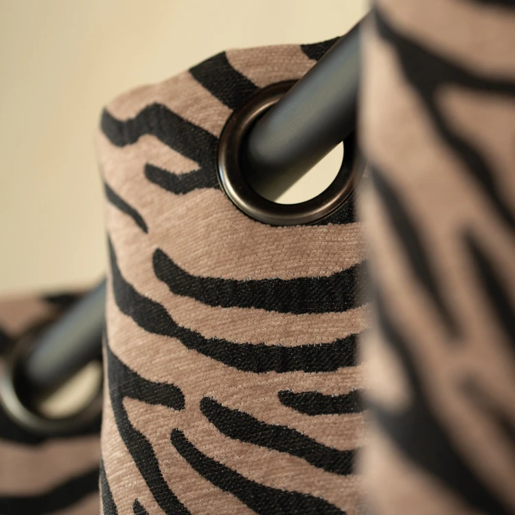 Rideau jacquard zèbre