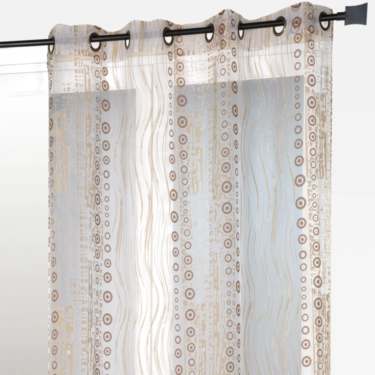 Cortina organza all over motivos fantasía