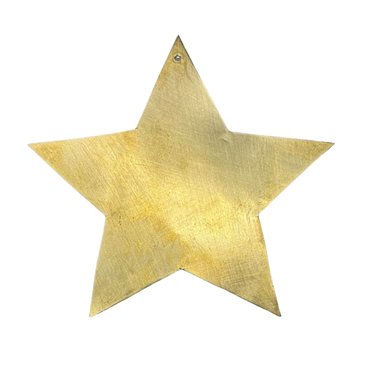 Flacher Stern aus Messing