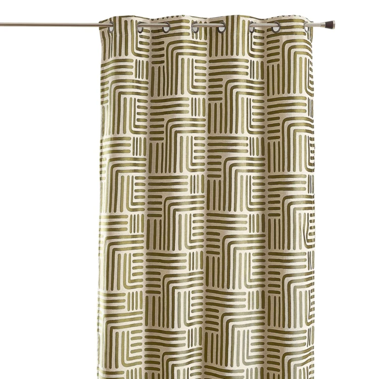 Rideau à oeillets tamisant jacquard