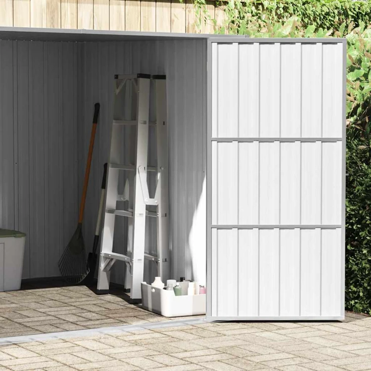 Abri de jardin en acier galvanisé avec double porte