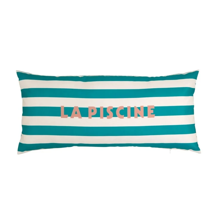Coussin extérieur déhoussable à rayures