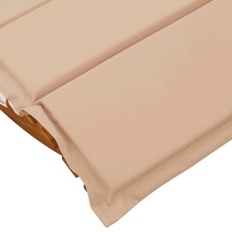 Chaise longue à bascule ergonomique avec coussin et appuie-tête