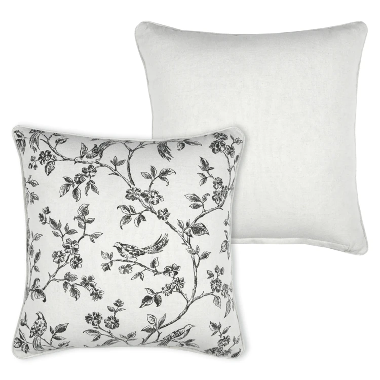 Coussin décoratif imprimé floral
