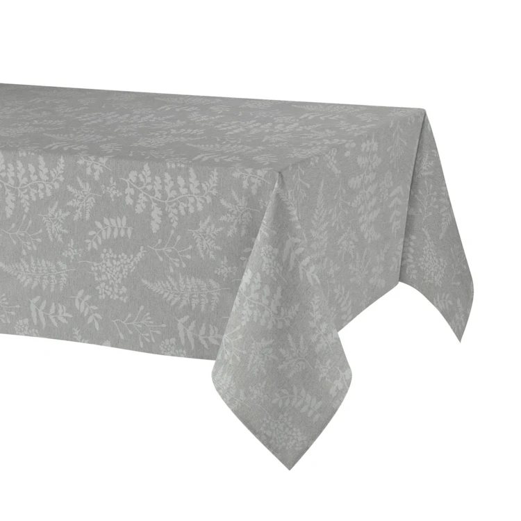 Nappe rectangulaire en polycoton jacquard enduit anti-tache