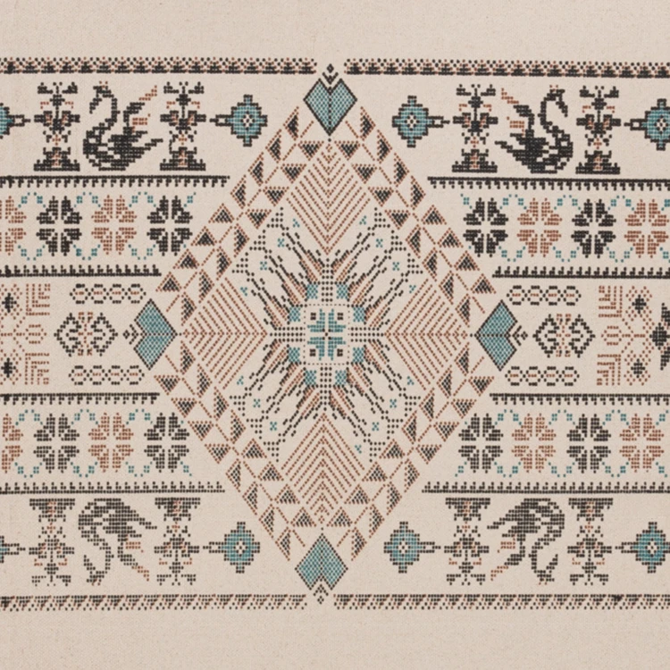 Tapis anti-dérapant à motif ethnique