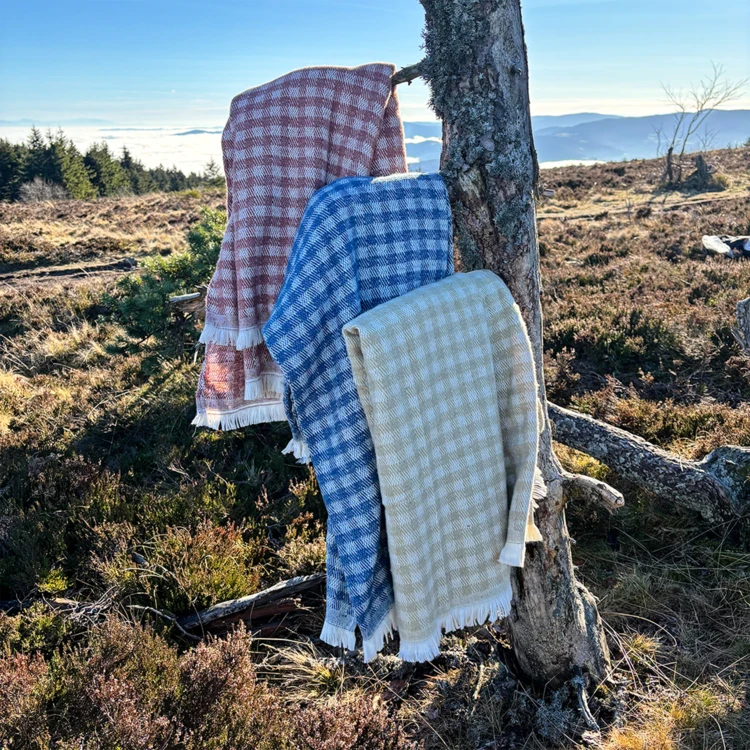 Vichy-Jacquard-Plaid aus Baumwolle