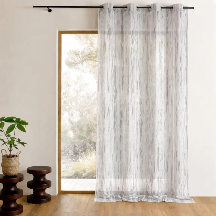 Voilage en organza multicolore tissé