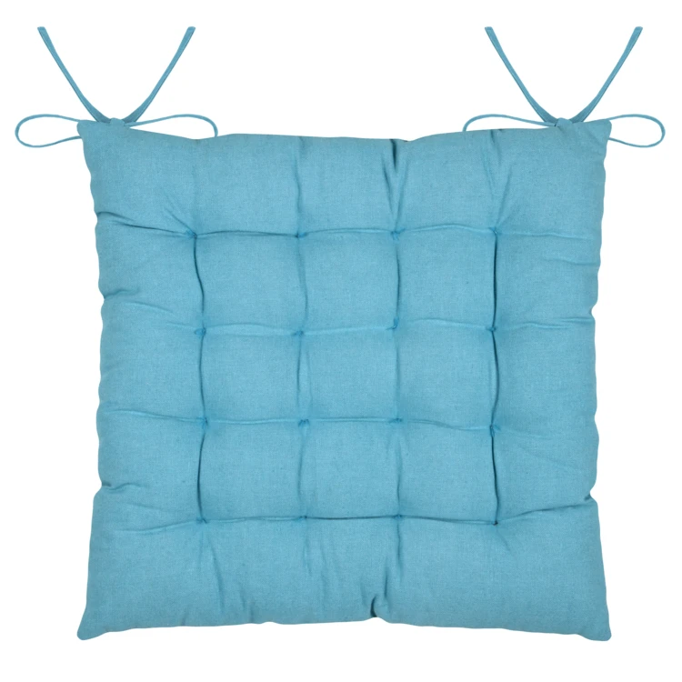 Galette de chaise polycoton matelassée ondulations