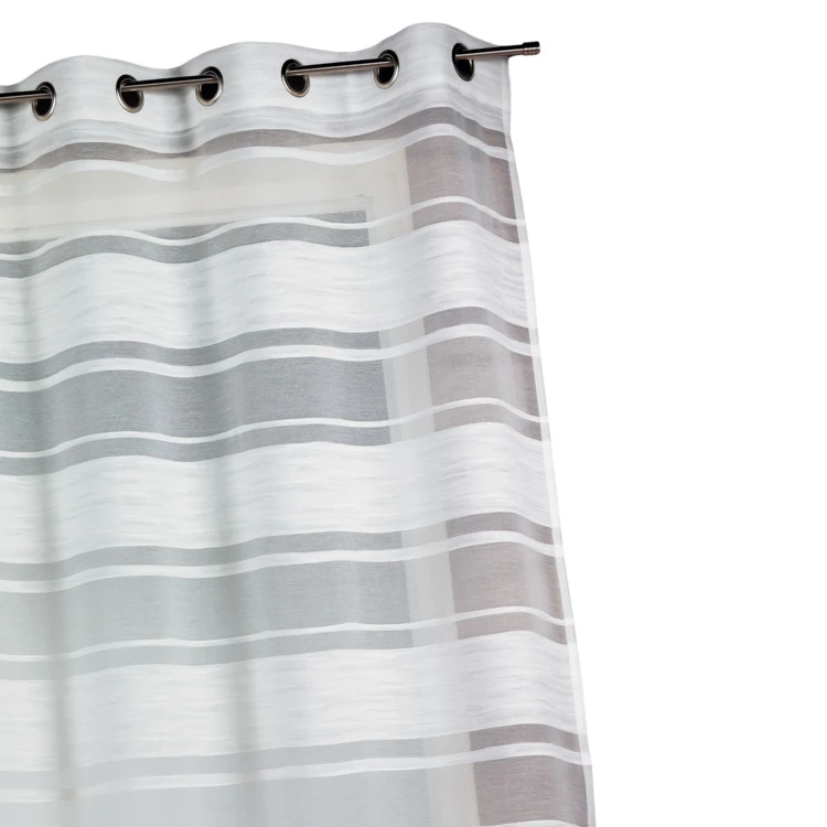 Voilage en jacquard à rayures horizontales