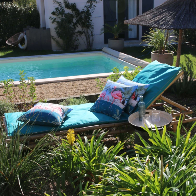Matelas bain de soleil extérieur