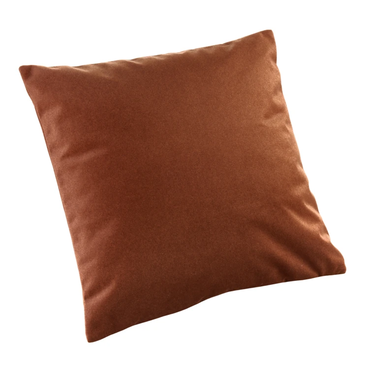 Coussin velours effet peau de pêche