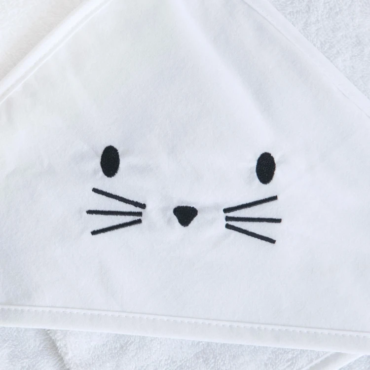 Set sortie de bain et gant lapin