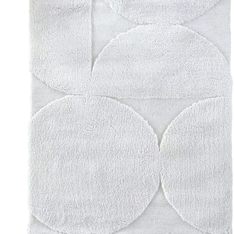 Tapis de salon relief graphique, effet texturé