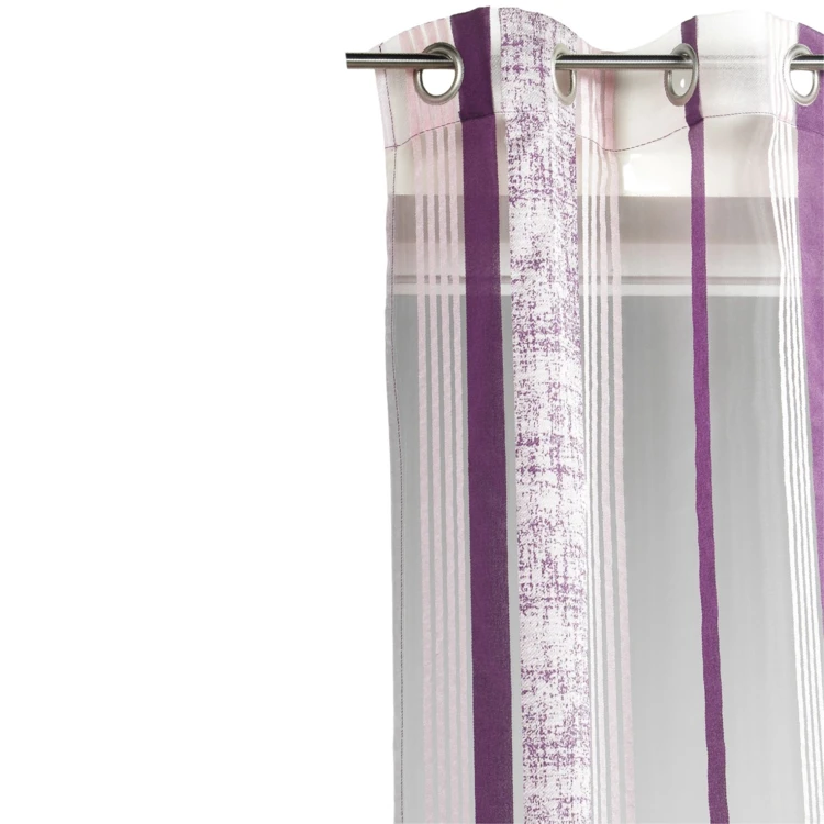Organza-Vorhang mit Jacquard-Streifenmuster