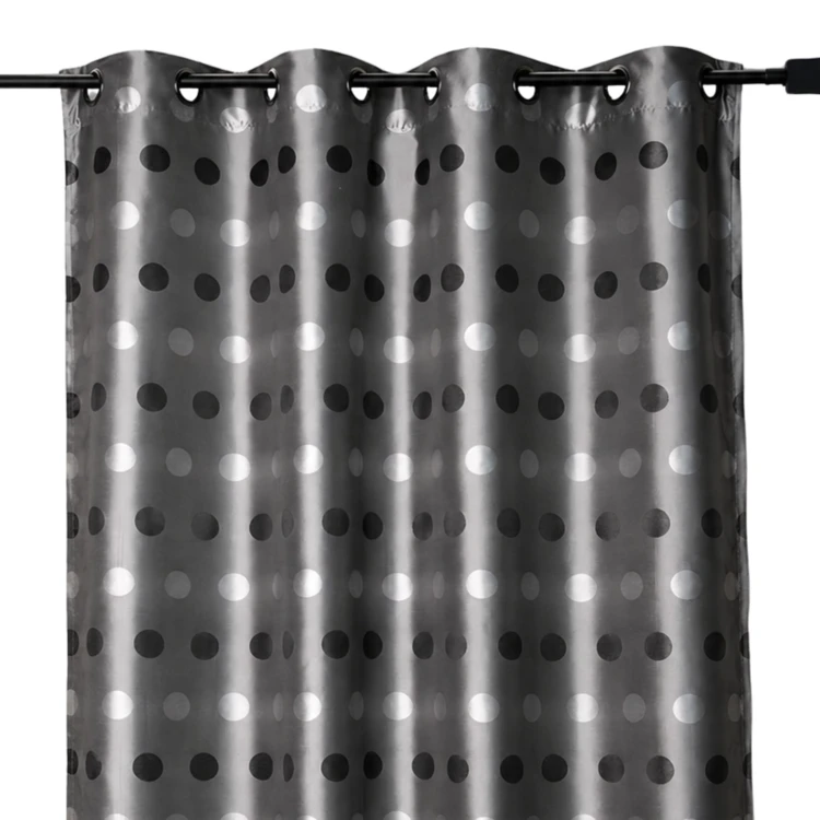 Rideau d'ameublement en jacquard pois bimbo