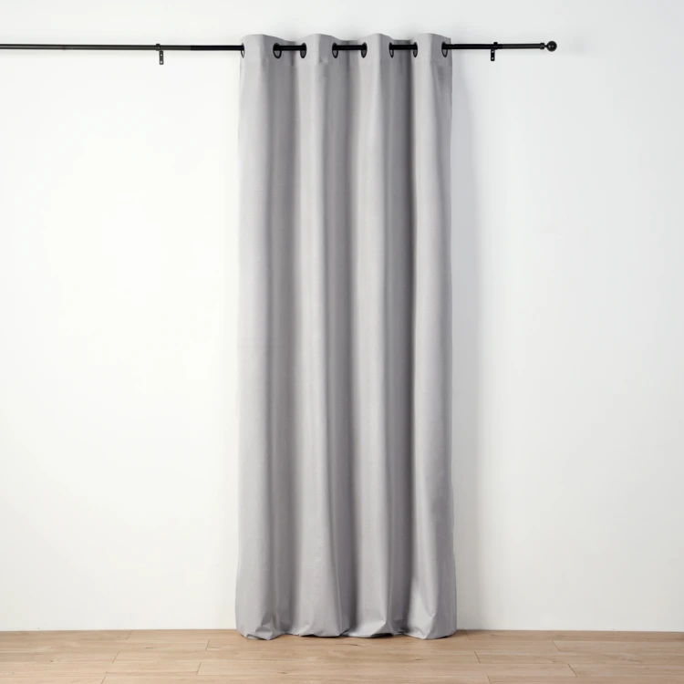 Rideau occultant chiné à oeillets