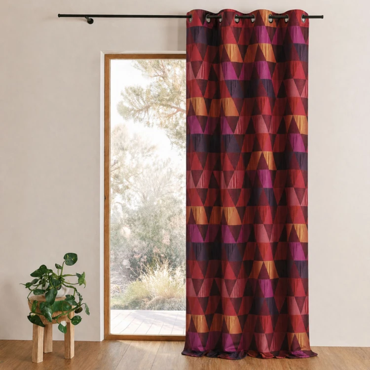 Rideau ameublement Jacquard 'triangles'