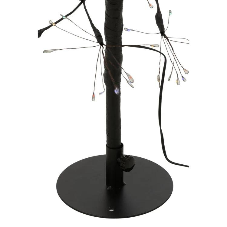 ARBRE LED LUMIÈRES MULTICOLORES FER NOIR EXTRA LARGE