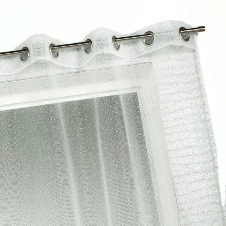 Voilage organza à fines rayures horizontales