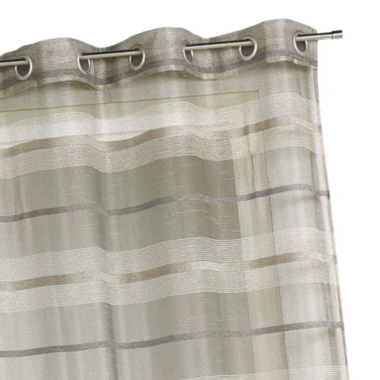 Voilage fantaisie à rayures horizontales de différentes tailles